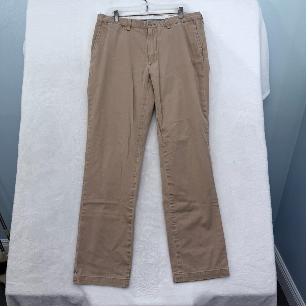 Polo Ralph Lauren Chino Pants Mens 36x34 (34x32) Beige Classic Fit Preppy Casual